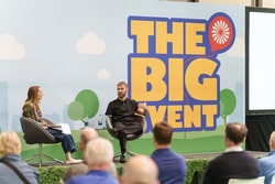 A speaker session at The Big Event