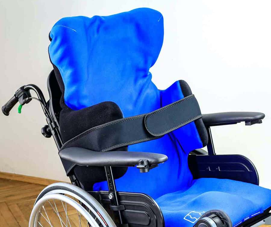 AAT GB comfort pus cushion on wheelchair