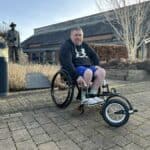 Rehasense UK donates Trackwheel to disabled jockey