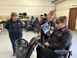 The EAD training event demonstrated how to recommend the most appropriate scooter controls for customers 