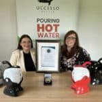 Kellie Anne Lee (Global Marketing & Sales Manager) and Denise Farrell (Office Manager) of Uccello Designs pictured as Uccello Designs were honoured with Business All-Star Global Disability Product Of The Year 2024 accreditation by the All-Ireland Business Foundation.